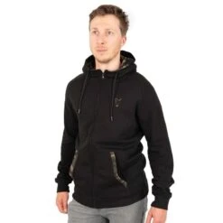 Fox Lightweight Black/Camo Zip Hoody