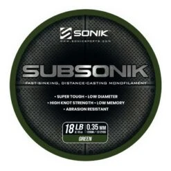 Sonik Subsonik Monofilament Green 1200M -Spro Voor Visgerei Winkel 2308323Sonik Subsonik Monofilament Green 1200M 3 1